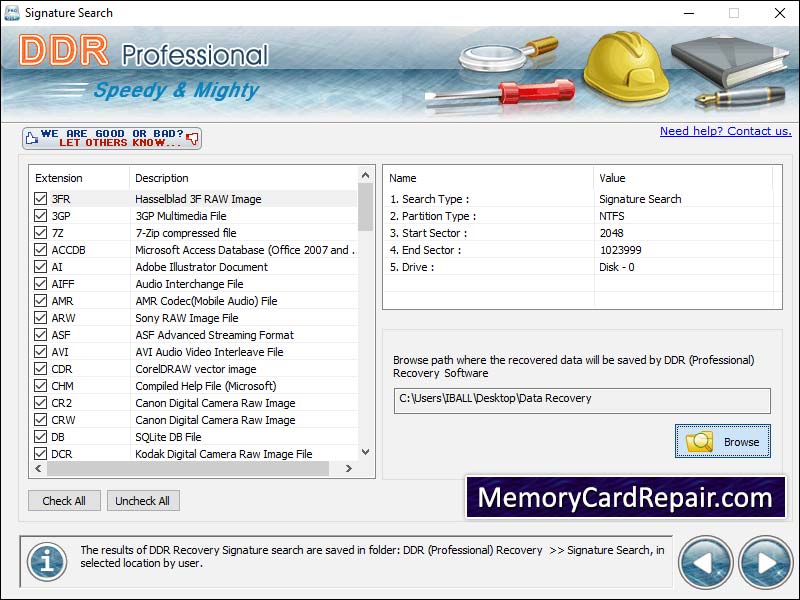 Memory Card Recovery 4.0.1.6