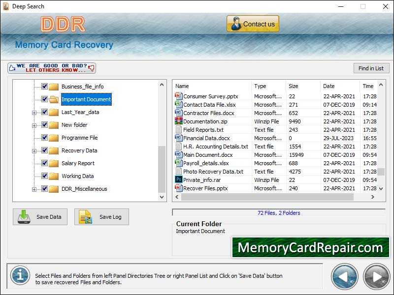 Windows 7 Free Memory Card Repair 4.0.1.6 full