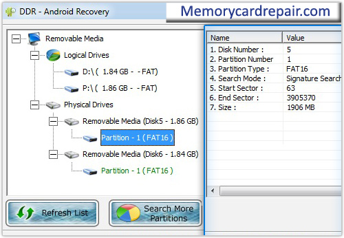Memory Card Data Repair Software