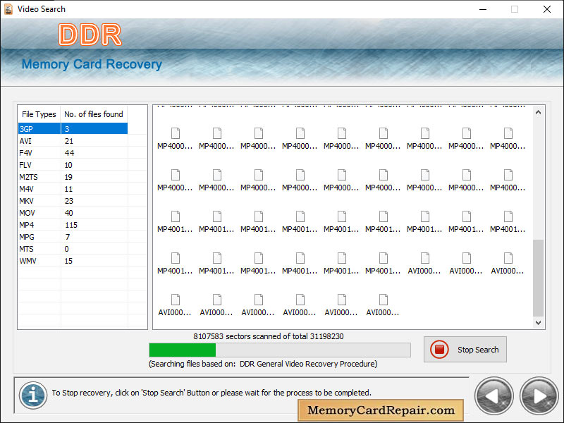Memory Card Repair Software screenshot