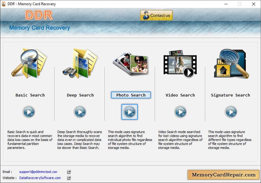 Memory Card Data Repair Software